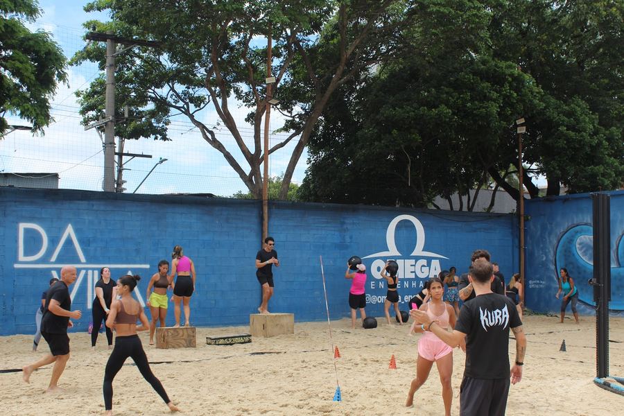 Treino na areia